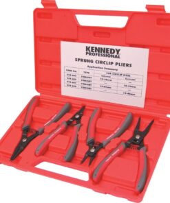 Kennedy 10 65Mm Sprung Circlip Plier Set 4 Pce
