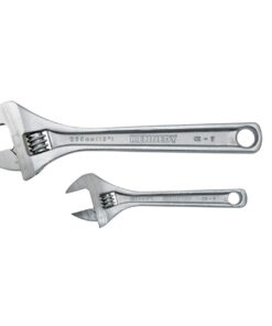 Kennedy 10Inch 6Inch Chromed Finish Adjustable Wrench Set