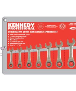 Kennedy 38Inch 34Inch Af Ratchet Combination Spanner Set 7Pc