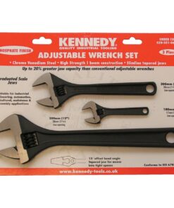 Kennedy 4Inch, 8Inch & 12Inch Phosphate Finish Adjustable Wrench Set