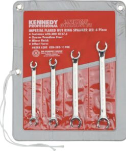 Kennedy 516 1116Inch Prof Flare Nut Spanner Set 4Pc