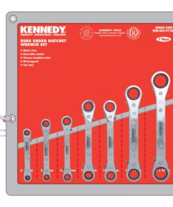 Kennedy 7Pc 6 22Mm Straight Ratchet Ring Spanner Set