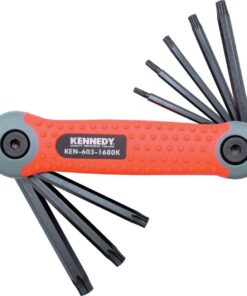 Kennedy Pro Torq Torx Folding Hand Clip Set T9 T40 8 Pce