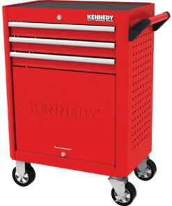 Kennedy Red 28Inch 3 Drawer Roller Cabinet