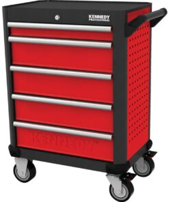 Kennedy Red 28Inch 5 Drawer Professional Roller Cabinet