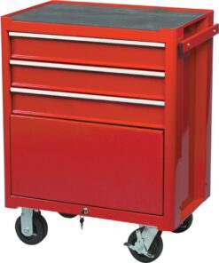 Kennedy Red 3 Drawer Professionalroller Cabinet