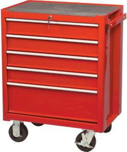 Kennedy Red 5 Drawer Professionalroller Cabinet