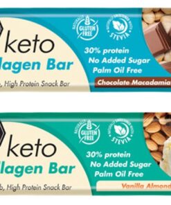 Keto Collagen Bar - Choc Macadamia Vanilla Almond | 52g (12-Pack) | YL