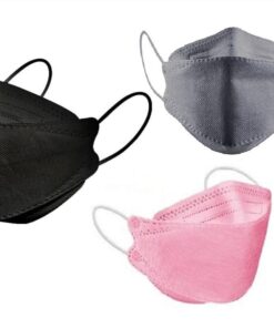 KF94 Face Mask-Black/Grey/Pink Double Wrapped Packaging (Pack of 13+13+13)
