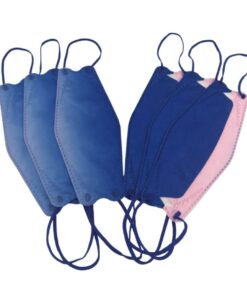 KF94 Fish Type Adult 3D Disposable Gradient 4Ply Mask - Blue & Pink - 40's