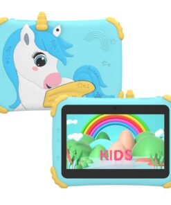 Kids 7" Unicorn Wifi Educational Tablet - Blue
