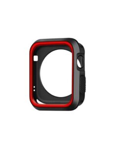 Killer Deals Silicone Protective Bump Guard Case for 42mm Apple iWatch - Black & Red