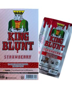 King Blunt Flavoured Flat Rolling Paper - Strawberry