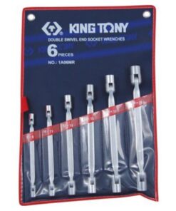 King Tony Double Swivel Socket Spanner Set 8-19mm 6 Pieces