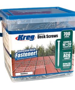 Kreg - Stainless Steel Deck Screws 2 Inch 8 Coarse Pan Head - 700Ct