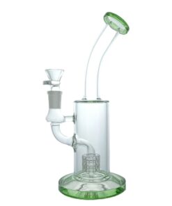 Laidback Bubbler Matrix Percolator Glass Bong - Green