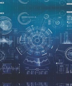 Laptop Skin Blue Tech