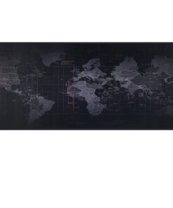 Large Anti-Slip World Map Mouse Pad & Gaming Mouse Pad - Extended Mousepad