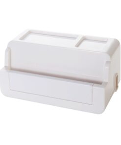Large Capacity Power Line Data Line Storage Box - White