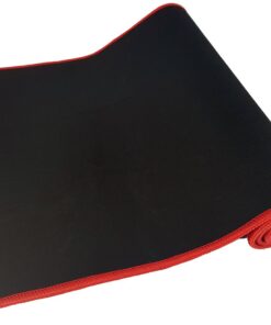 Large Cloth Surface Mouse & Keyboard Pad - Black & Red