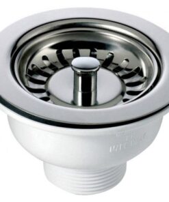 Large Strainer & Plug Sink Waste - 90mm