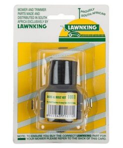 Lawn King Blade Boss & Bolt Kit for Wolf Lawn Mower - Black (Pack of 4)