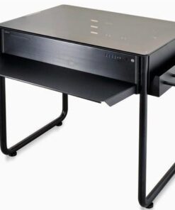 Lian-li DK-01 Computer Desktop (900mm wide) - Tempered Glass Desktop + Aluminium