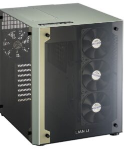 Lian-li PC-O8W Green 2x Glass Panels Chassis