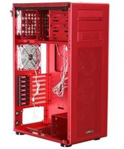 Lian-li PC-X900 Red Windowed Midi Tower, No PSU