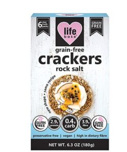 Life Bake Grain Free Crackers - Rock Salt