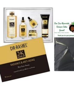 Lilhe 24k Gold Radiance Treatment Series Luxury Box and A Reversible Bonnet