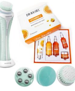 Lilhe Face Cleansing Brush & Vitamin C Anti-Aging Luxury Box - Combo
