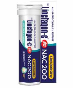 Linctagon C Effervescent Tablets Orange plus NAC 200 - 12's