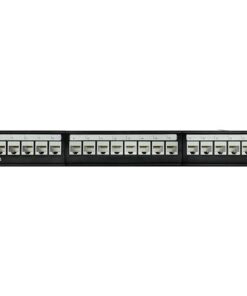 Linkbasic 24 Port Cat6 Rack Mount Patch Panel. For 19-inch Rack mount Network cab.
