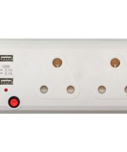 LinkQnet 5-Way Multiplug with USB