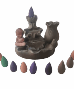 Little Monk Waterfall Backflow Incense Burner