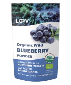 LOOV - 100% Organic Nordic Wild Blueberry Powder (Freeze-Dried) - 171 Grams