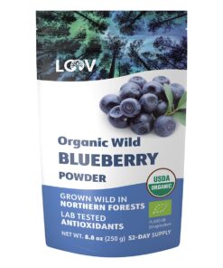 LOOV - 100% Organic Nordic Wild Blueberry Powder (Freeze-Dried) - 250 Grams