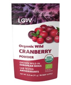 LOOV - 100% Organic Wild Cranberry Powder (Freeze-Dried) - 91g