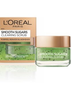 LOreal Smooth Sugars - Clearing Face & Lip Scrub - Kiwi 50ml