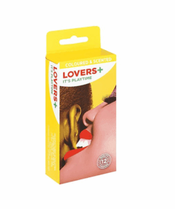 Lovers Plus - Condoms Coloured & Scented - 12 Condoms - 4 Pack