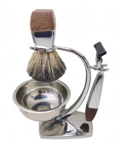 Luxury 4in1 Men's Manual Razor Shaving Bowl Shaving Brush Set