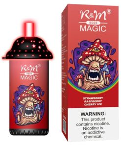 Magic 9000 Puffs Disposable Vape With 18ml Strawberry Raspberry Cherry Ice