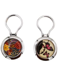 Magnetic Eyeglass Holders Set of 2- Assorted Designs - Purple