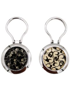 Magnetic Eyeglass Holders Set of 2- Assorted Designs - White