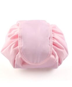 Makeup Drawstring Carry Bag - Pink