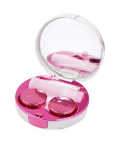 Marble Contact Lens Case and Accessories - Pink