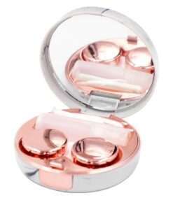 Marble Contact Lens Case and Accessories - Rose Gold