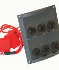 Marine Grade 6 Toggle Splash Proof Switch Panel