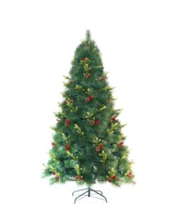 Martha Stewart 2.1m Grand Fir Christmas Tree with Pinecones & Berries
